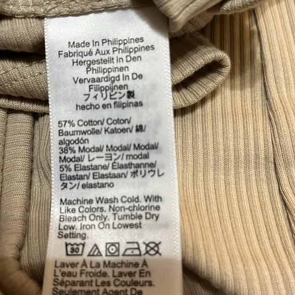 NWT jcrew khaki vintage rib tank top 1 sz med and 1 size large sold separately - Picture 5 of 5